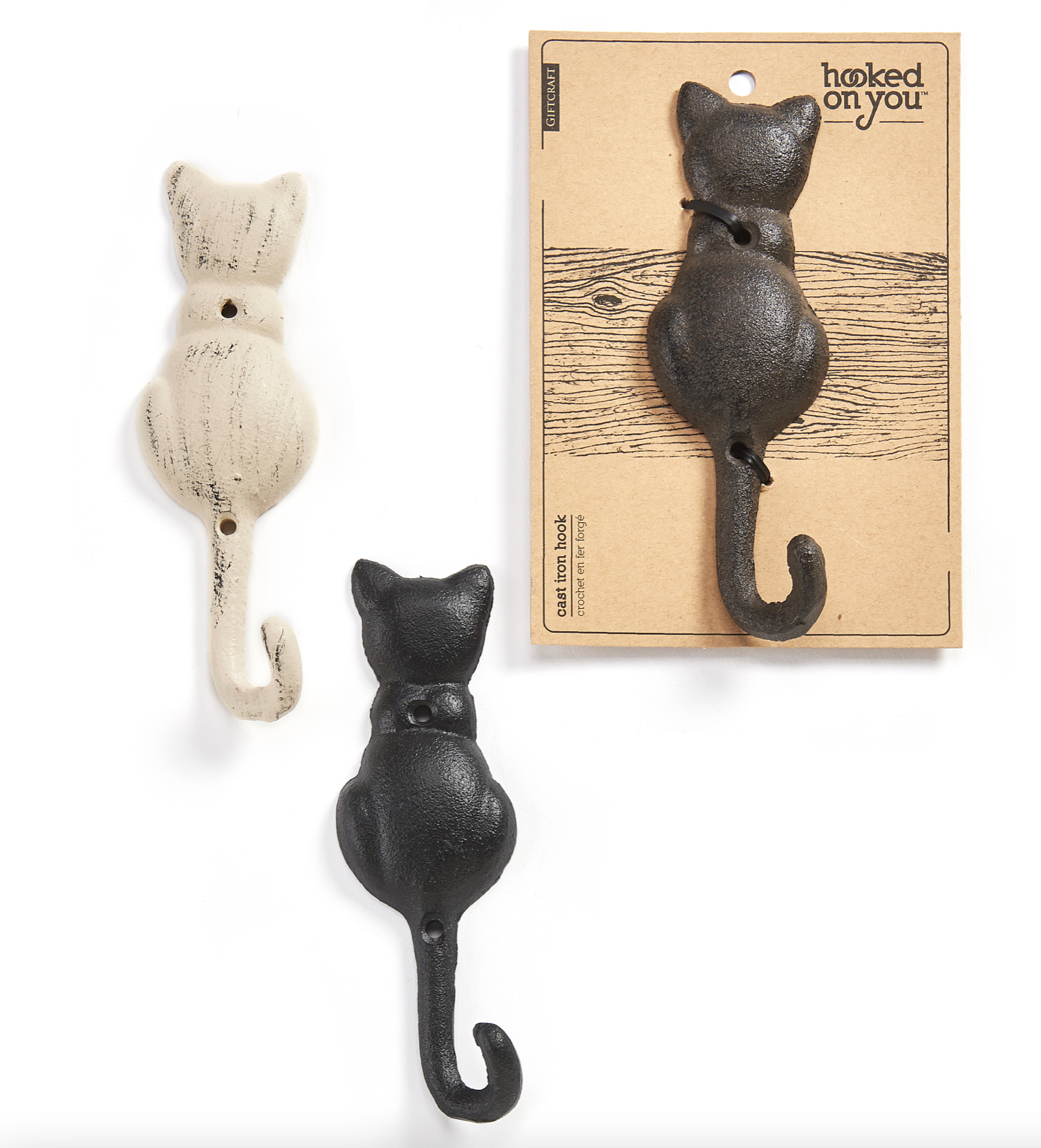 Giftcraft Cast Iron Cat Wall Hook